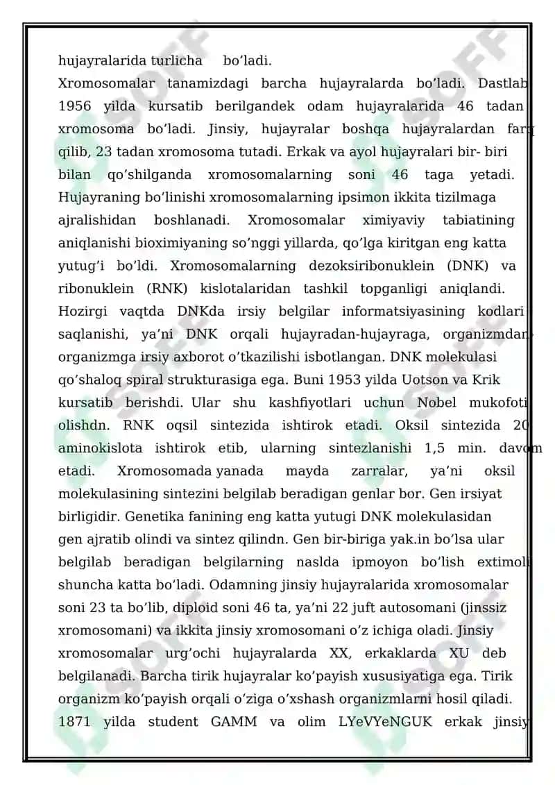 IRSIY KASALLIKLAR KLASSIFIKATSIYASI. TIBBIY GENETIK MASLAHAT 3