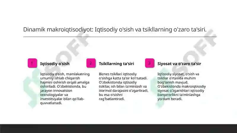 Dinamik makroiqtisodiy tahlil 3