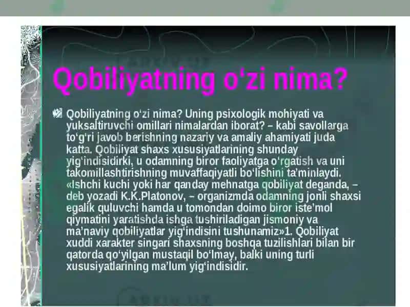 Pedagogik qobilyat va yetakchi xususiyatlar 3