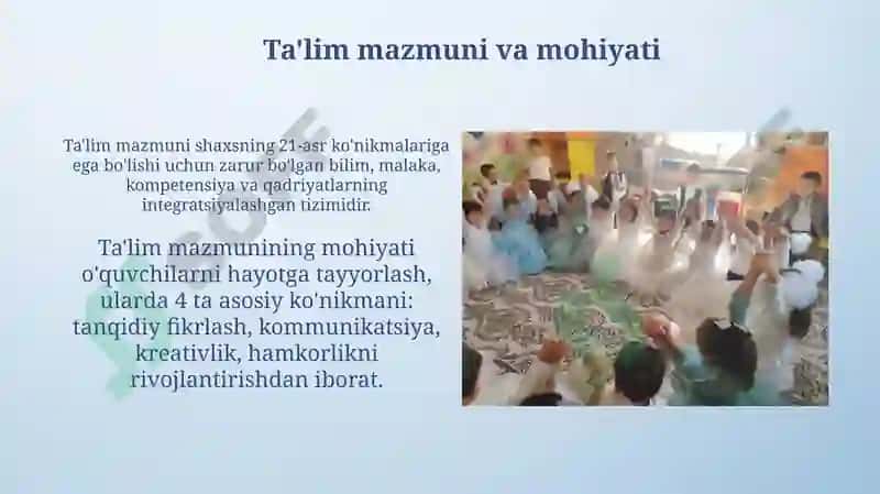 Ta'lim mazmuni 3