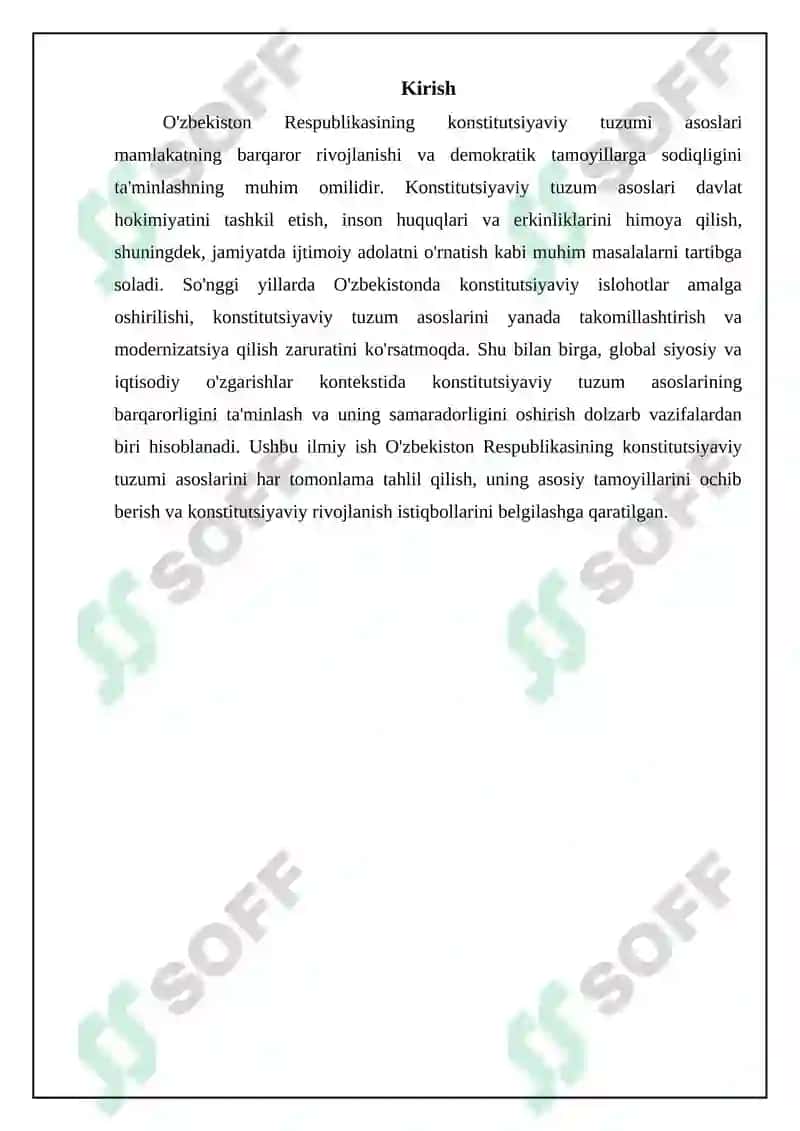 O'zbekiston Respublikasining Konstitutsiyaviy Tuzumi Asoslari 3