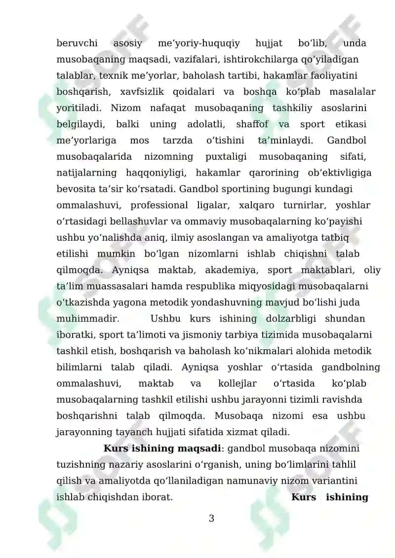 Gandol sportining nazariy asoslari va musobaqa tizimining shakllanishi 3