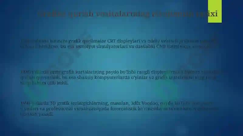 Grafikaning zamonaviy qurulmavositalari 3