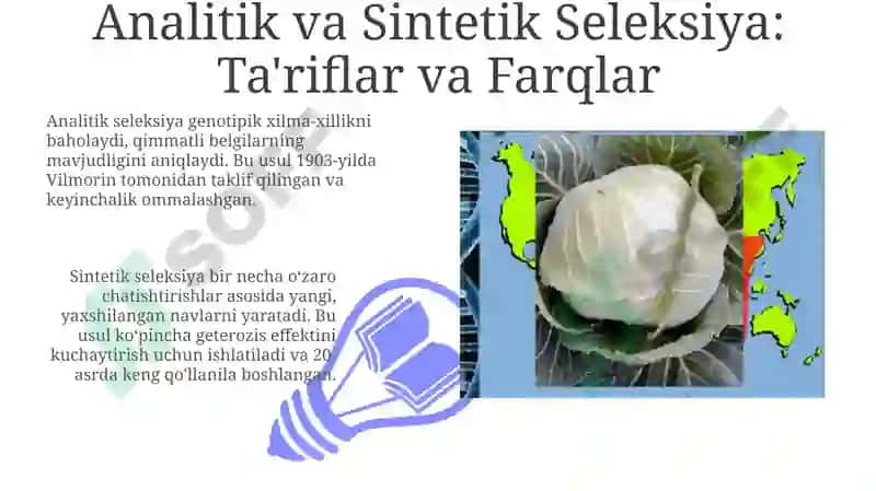 Analitik va Sintetik Seleksiya: Ta'riflar va Farqlar 3