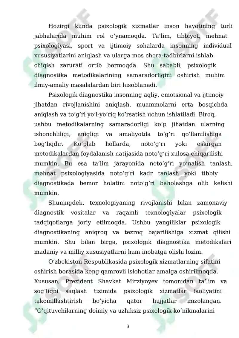 RUS PSIXOLOGIYASIDA DIAGNOSTIK METODIKALARDAN FOYDALANISHNING SAMARADORLIGINI OSHIRISH 3