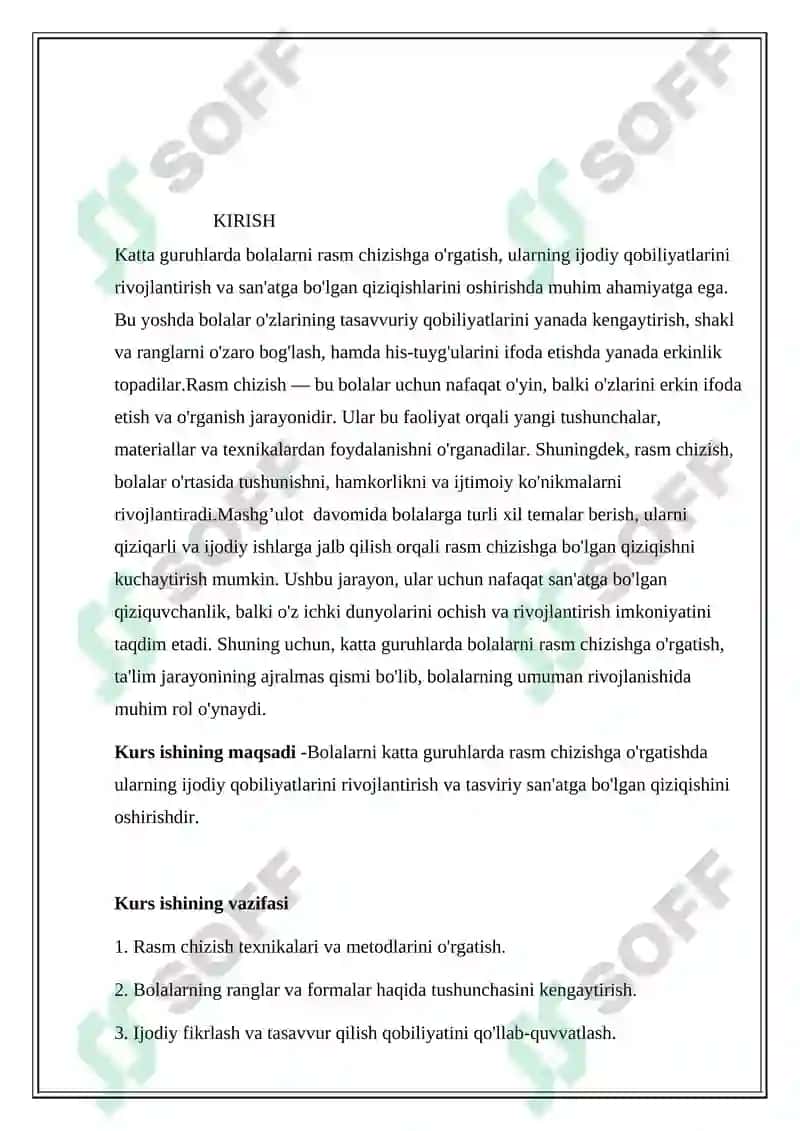 Katta guruhda bolalarni rasm chizishga o'rgatish metodlari 3