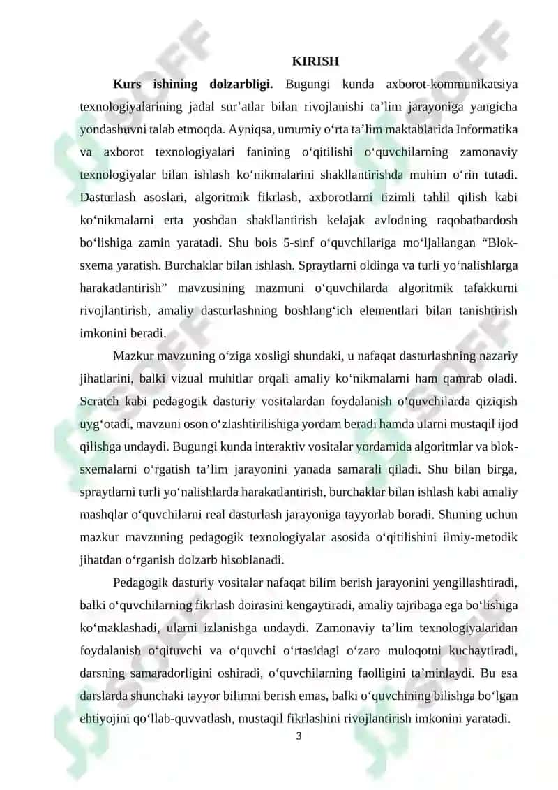 Blok-sxema yaratish. Burchaklar bilan ishlash. Spraytlarni oldinga va turli yoʻnalishlarga harakatlantirish 3