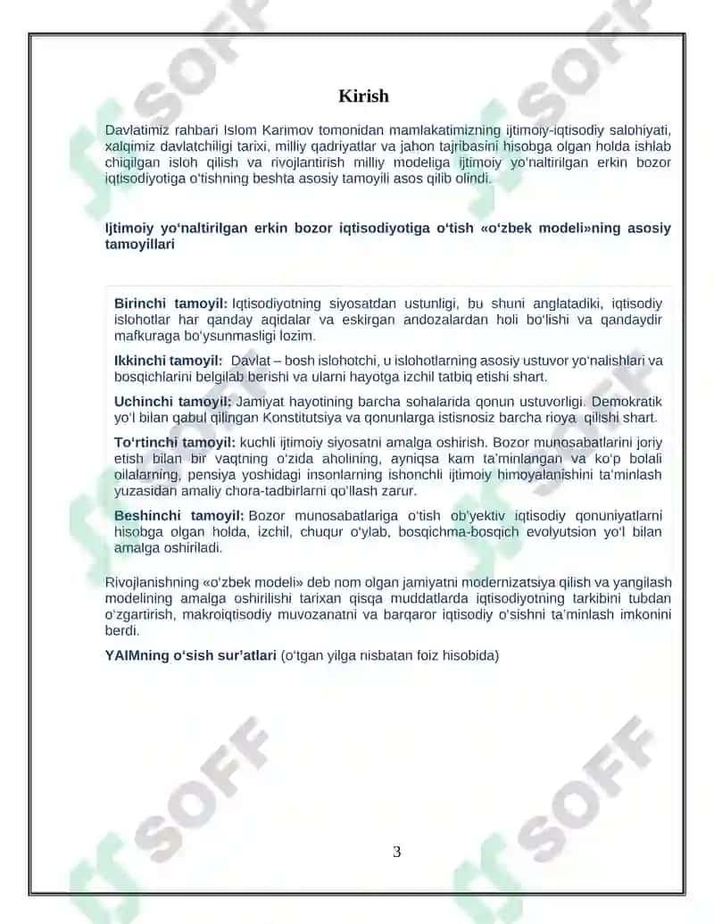 O'zbekiston Respublikasining makroiqtisodiy ko’rsatkichlari 3