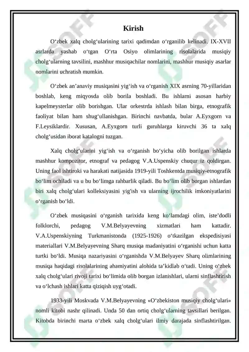 O’zbek xalq cholg’ularida  ijro imkoniyatlari, tovush xosil qilish vositalari 3