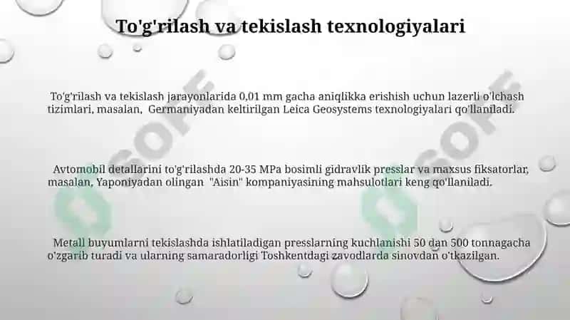 Detallarni kerakli õlchamda tayyorlash va standartlash asoslari 3
