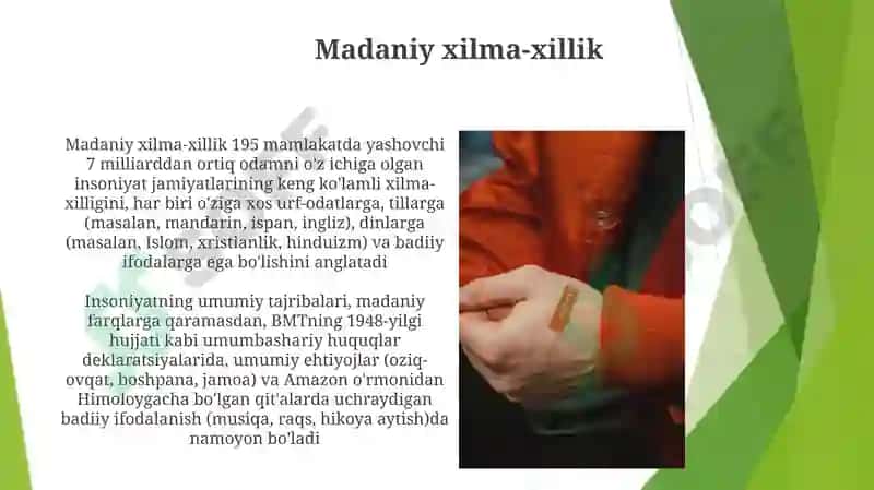 Madaniy xilma-xillik 3