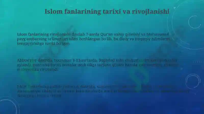 Islom ilmlari 3