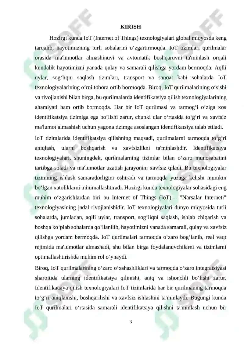 IoT qurilmalari va tarmoqlarida identifikatsiya qilish texnologiyalari 3