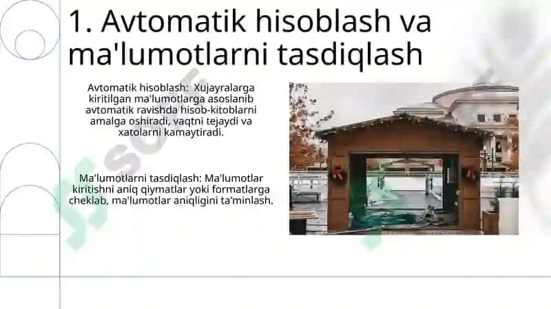 Avtotoldirish va avtohisoblashlar 3