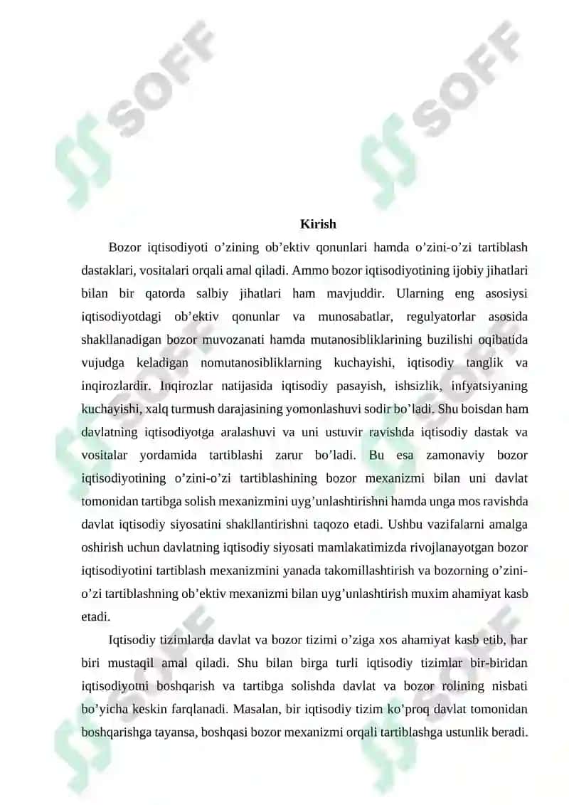 Bozor iqtisodiyotini tartibga solishda davlatning roli 3