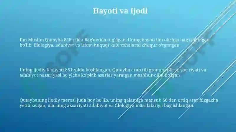 Ibn Muslim Qutaybahaqidamalumotlar 3