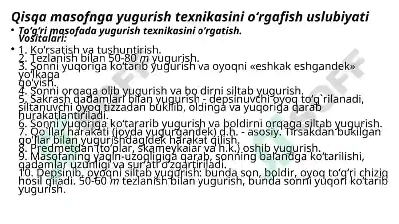 Yengil Atletikada Umumiy va Maxsus Tayyorgarlik Mashqlari 3