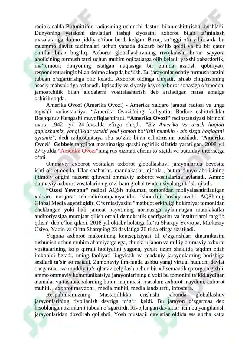 Ommaviy axborot vositalarining internet makonidagi faoliyati 3