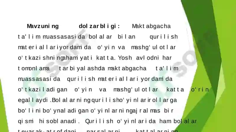 Bolalar shaxsini shakllanishida qurish-yasashning ahamiyati 3