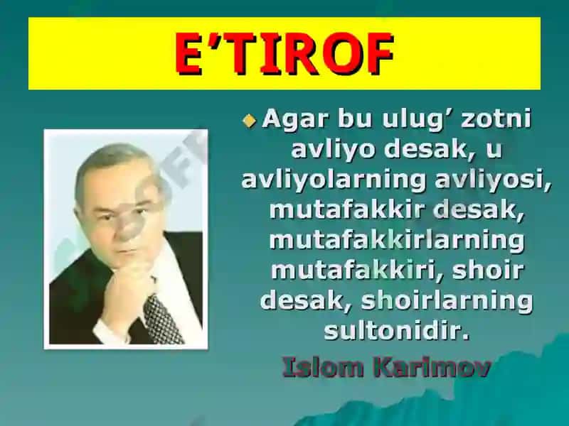 Alisher Navoiy – buyuk mutafakkir va davlat arbobi 3