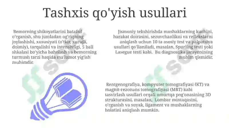 Bo'yin, yelka va bel og'rig'ini davolash usullari 3