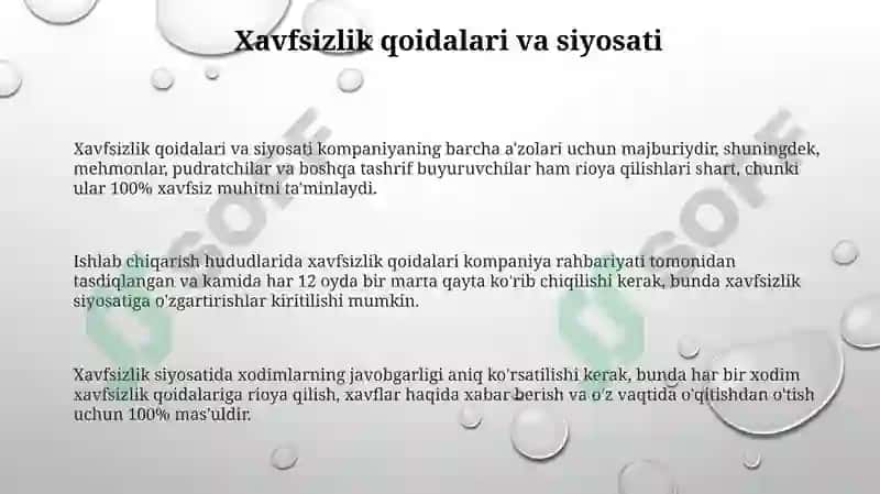 Xavfsizlik qoidalari va xavflarni aniqlash 3