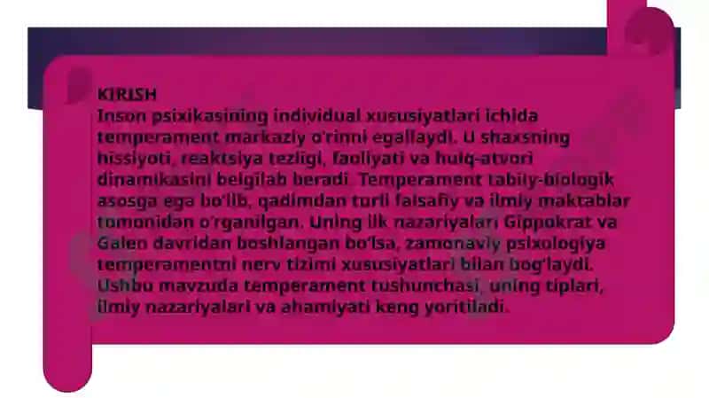 Temperament va uning nazariyalari 3