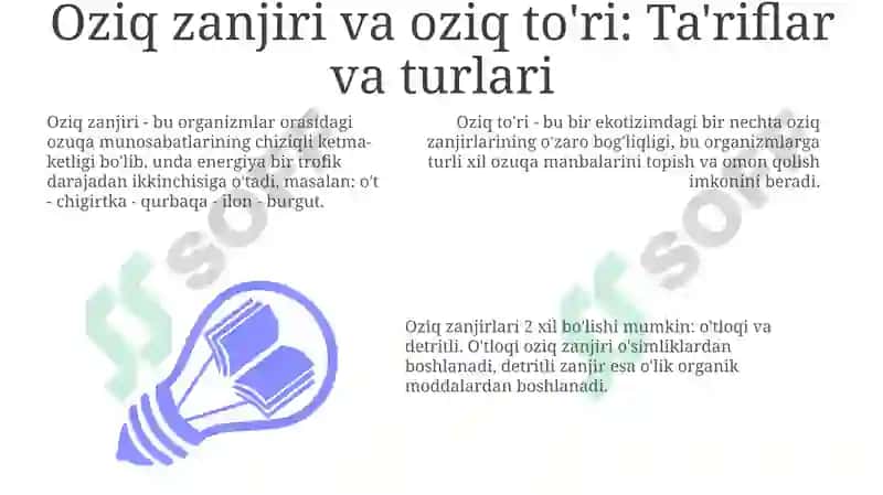 Oziq zanjiri va oziq tori 3