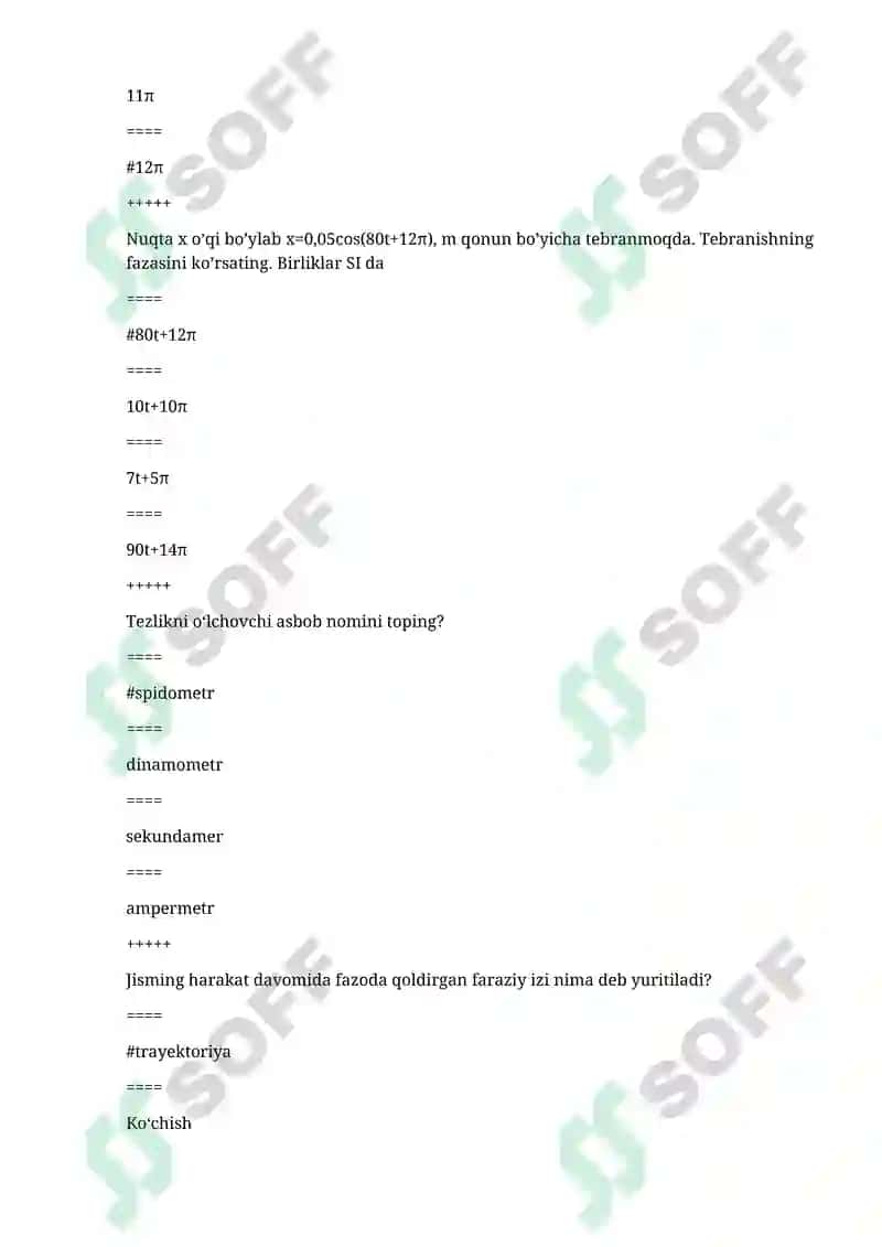 Fizika oraliq savol va javoblar 99 foiz foydali 3