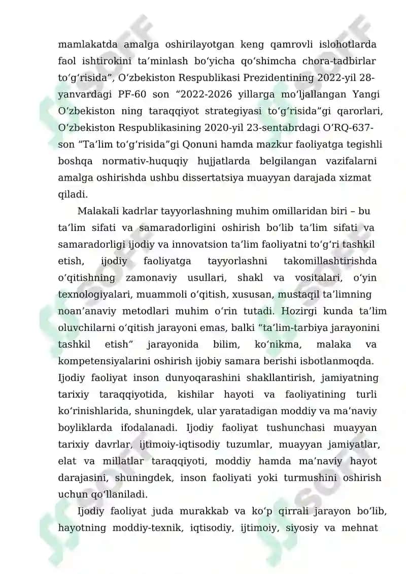 BO‘LAJAK BOSHLANG‘ICH SINF O‘QITUVCHILARINING IJODIY FAOLIYATGA METODIK TAYYORGARLIGINI SHAKLLANTIRISH 3