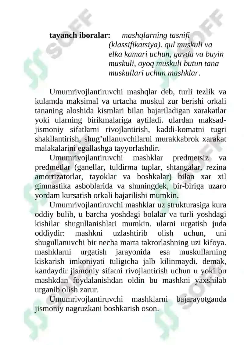 GIMNASTIKA MASHQLARINING TASNIFI 3