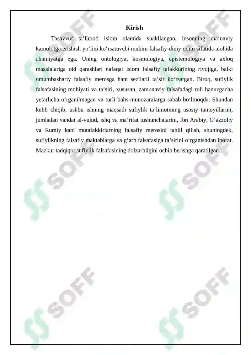 Tasavvuf ta'limoti va uning falsafiy tafakkur rivojiga ta'siri 3