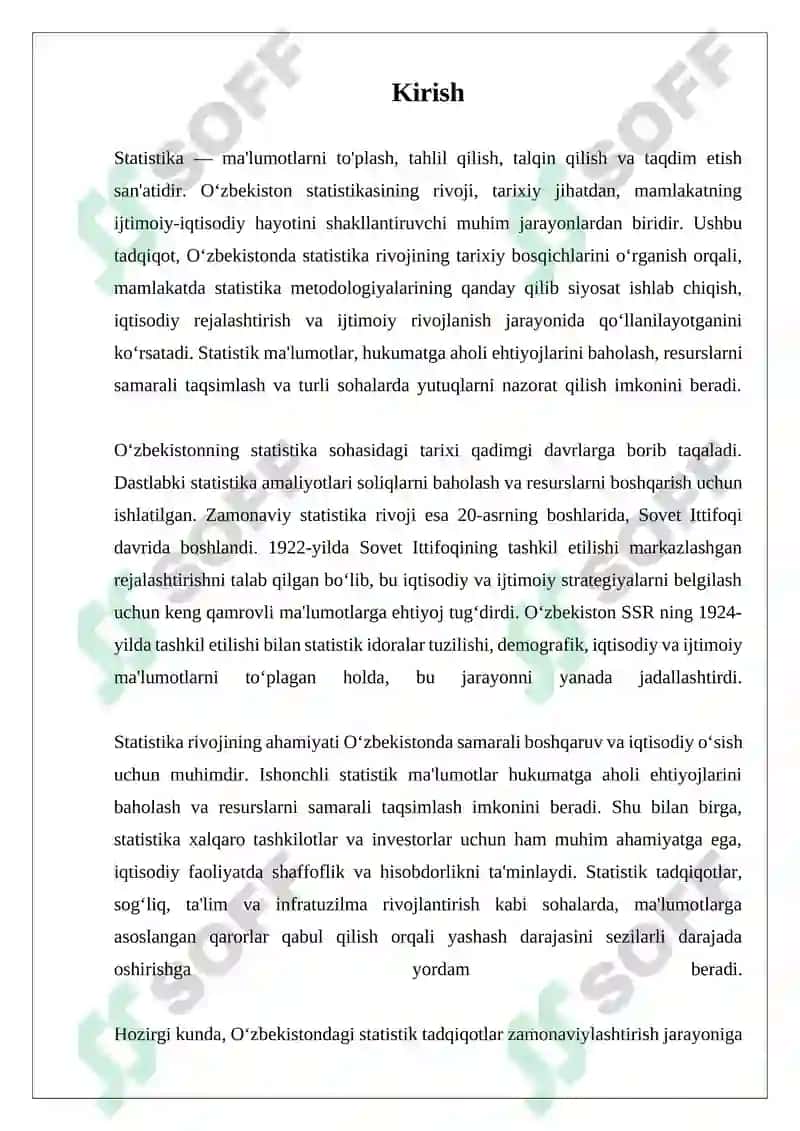O‘zbekistonda statistika rivojining tarixiy bosqichlari 3