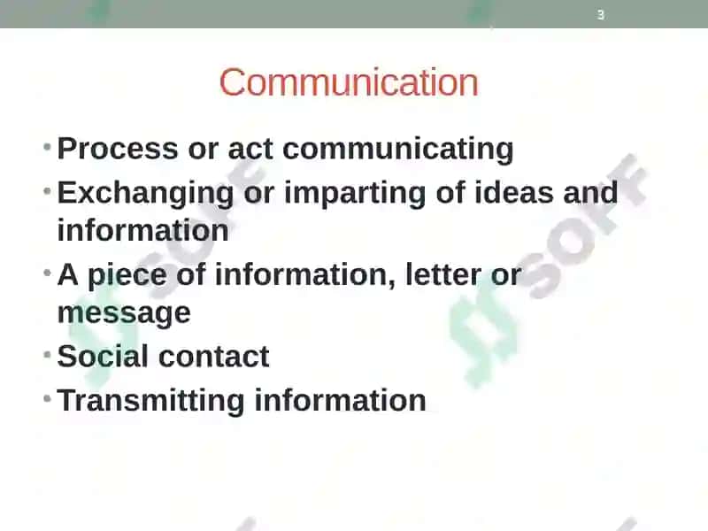 Introduction to Human Communication 3