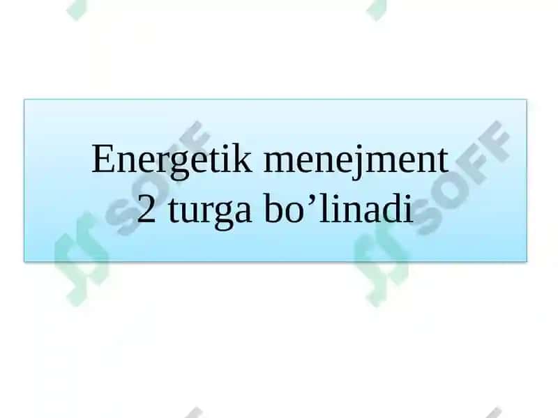 Energetik menejment 3