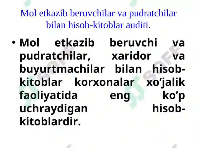 Ta’minot jarayoni auditini tashkil qilish 3