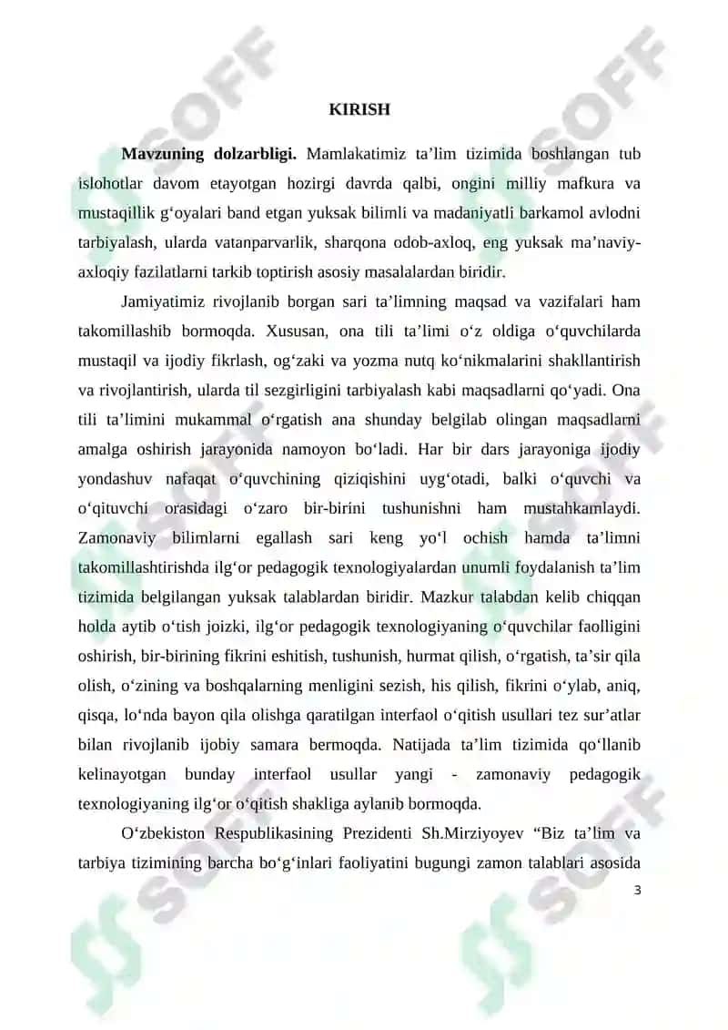 "Ot so‘z turkumi" mavzusidagi KURS ISHI 3