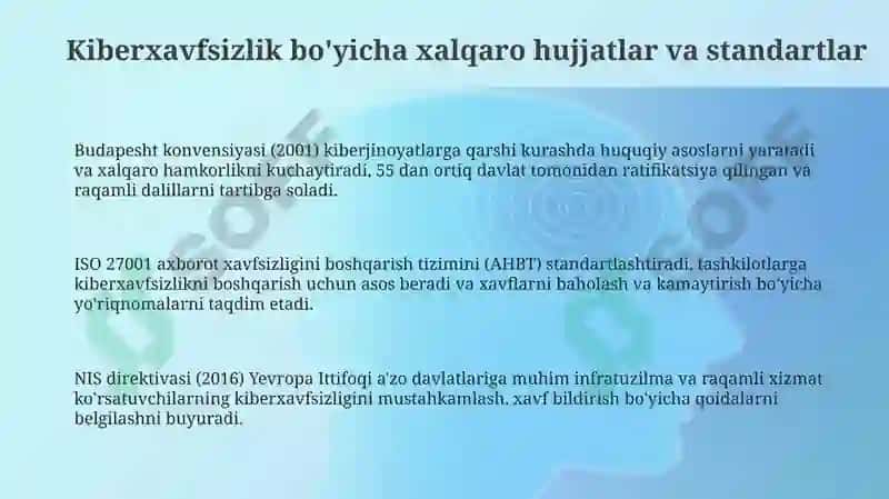 Kiberxavfsizlik yuzasidan xalqaro hujjatlar va chet el mamlakatlari tajribasi 3