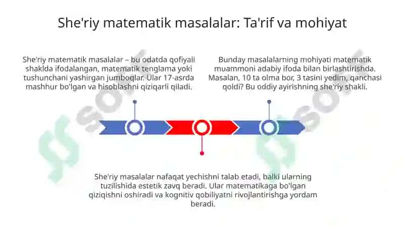 She'riy matematik masalalar va matematik boshqotirmalar 3