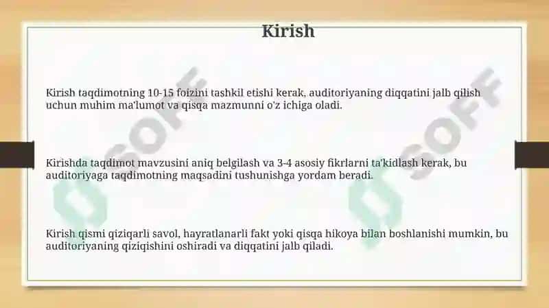 Taqdimottayyorlash va amaliyotlar 3