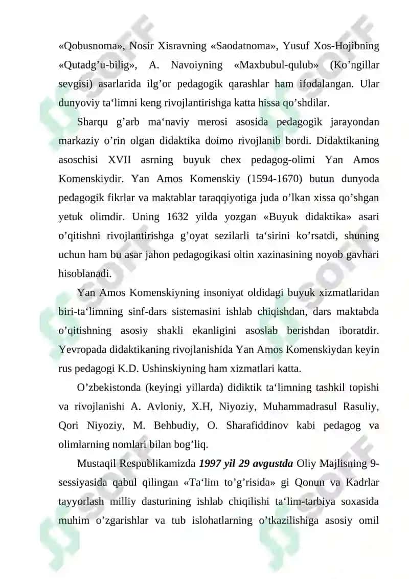 TEXNOLOGIYA FANI FANINING DIDAKTIK TAMOYILLARI VA ULARNING TA’LIMDAGI O’RNINI ANIQLASH 3
