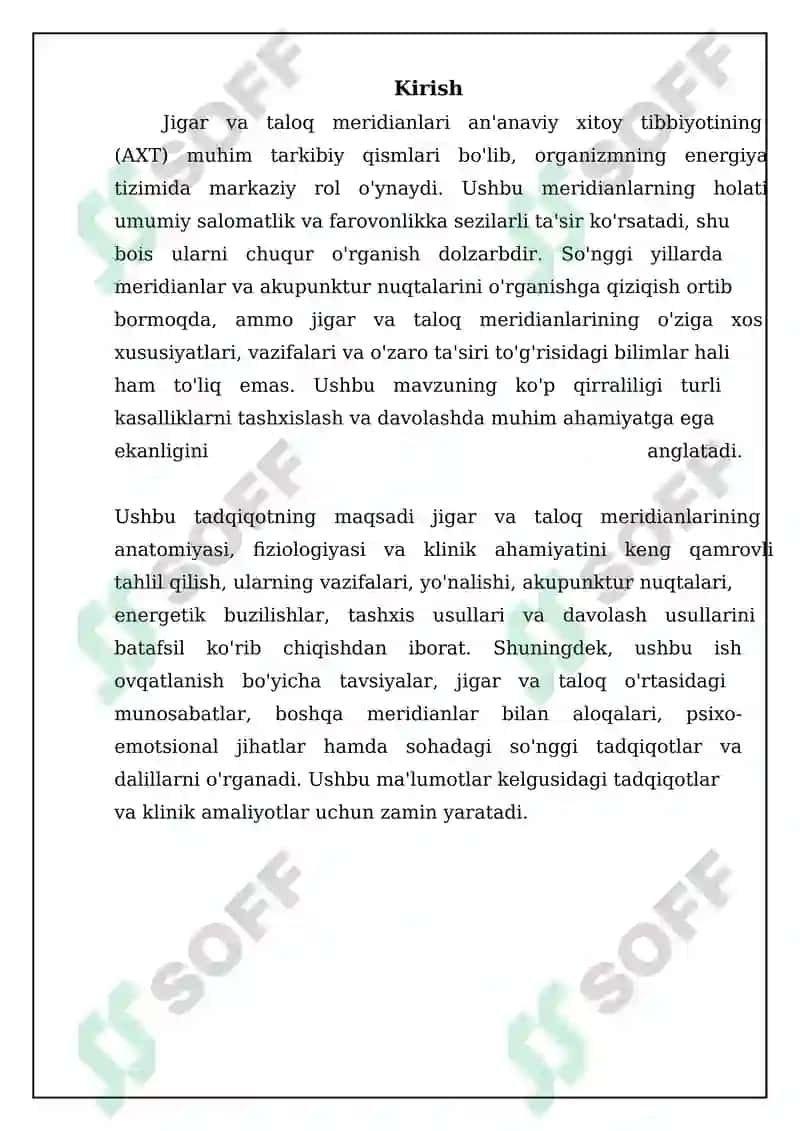 Jigar va Taloq Meridianlari 3