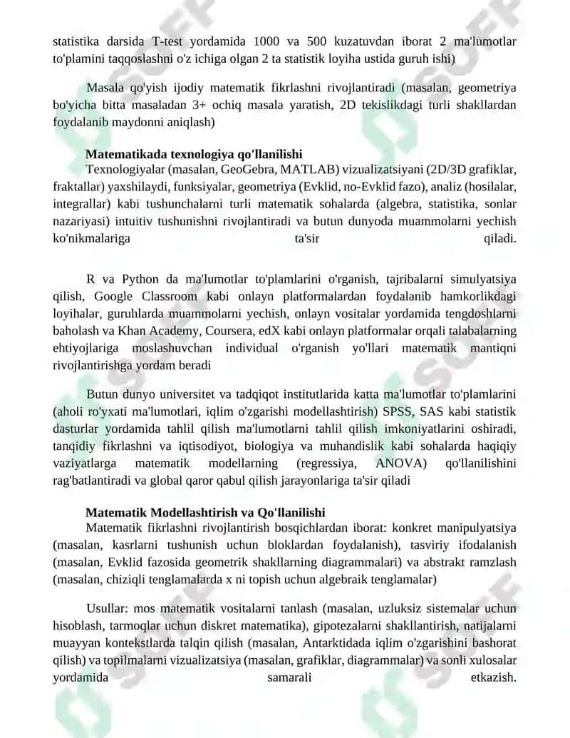 Matematik tafakkurini rivojlantirishning metodik xususiyatlari 3