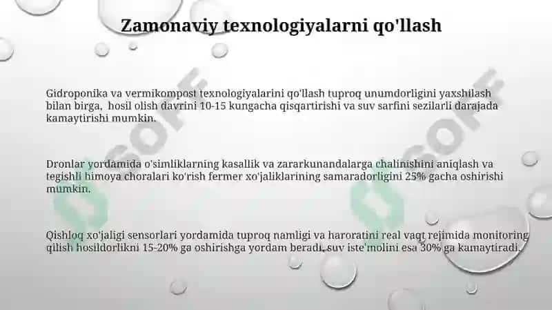 Qovun Yetishtirish va texnalogik xarita tuzish 3