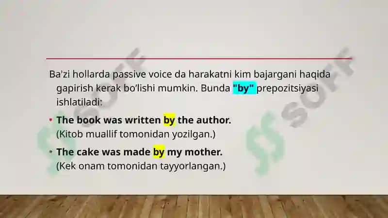 Passive voice 3