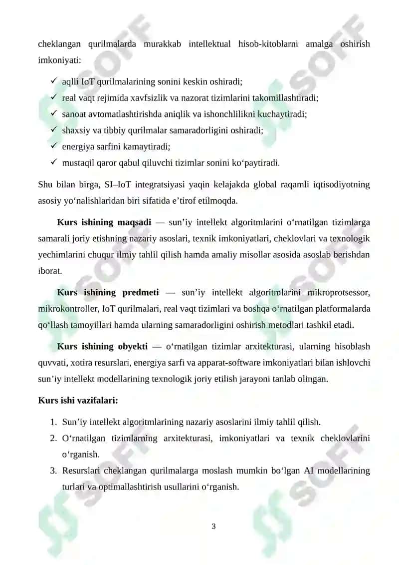SUN’IY INTELLEKT ALGORITMLARINI O’RNATILGAN TIZIMLARGA JORIY ETISH 3