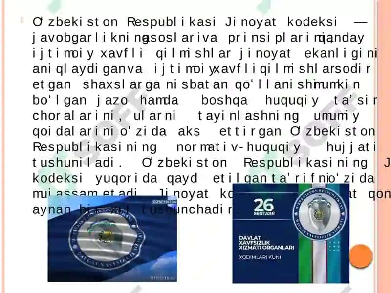 O‘zbekiston Respublikasi Jinoyat kodeksi 3