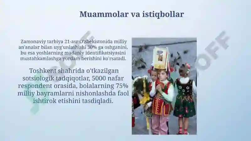 Zamonaviy tarbiya va milliy an'analar 3