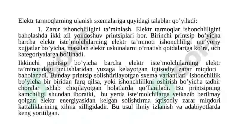 ELEKTR TARMOQLAR SXEMALARINI ISHLAB CHIQISH 3