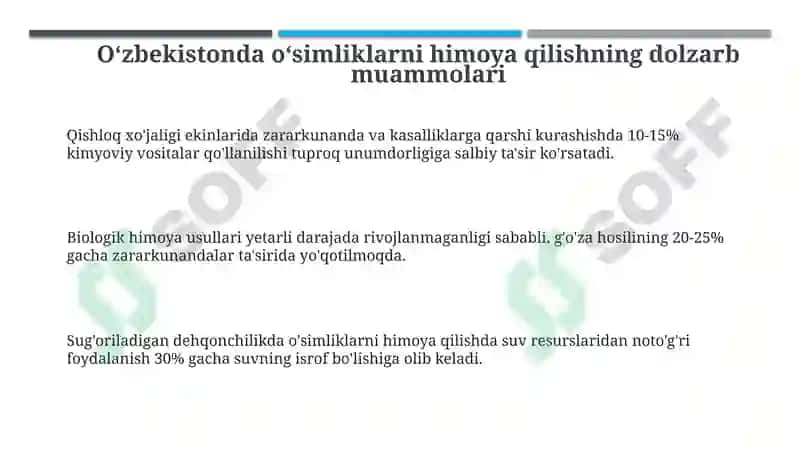 Oʻzbekistonda o'simliklarni himoya qilishning dolzarb muammolari 3